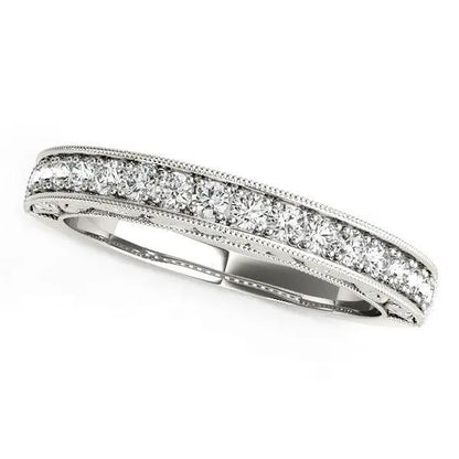 14k white gold diamond wedding ring, antique prong-set, 1/3 cttw, Bids.com on Tampa Home & Garden Store
