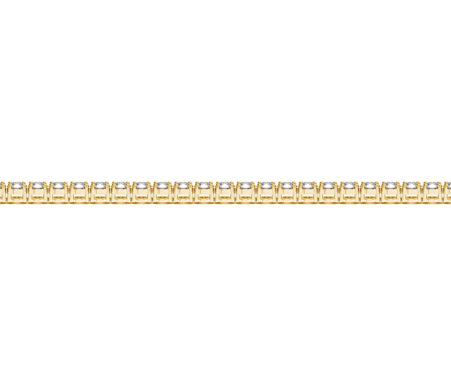 Lab grown round diamond tennis bracelet in 14k yellow gold, 3 cttw F/G VS2/SI1 on Tampa Home & Garden Store