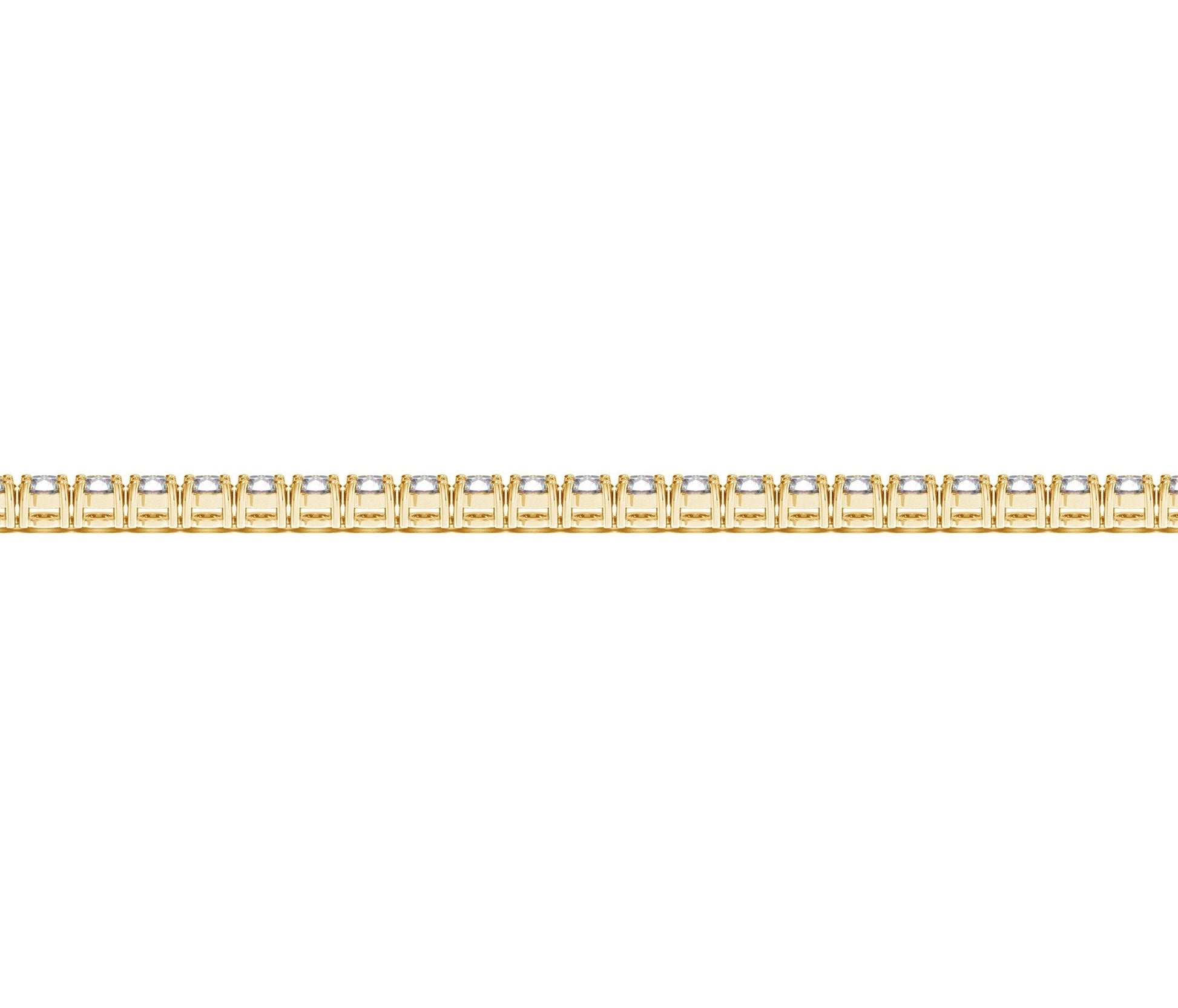 Lab grown round diamond tennis bracelet in 14k yellow gold, 3 cttw F/G VS2/SI1 on Tampa Home & Garden Store