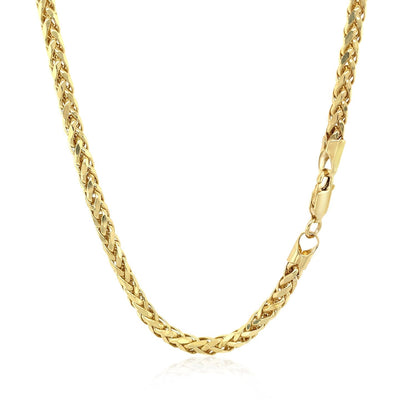 14k yellow gold Diamond Cut Round Franco Chain Necklace 3.15mm Bids.com on Tampa Home & Garden Store