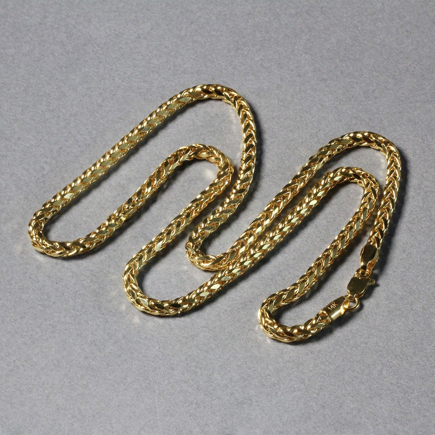 3.15mm 14k yellow gold diamond-cut round Franco chain necklace by Bids.com on Tampa Home & Garden Store