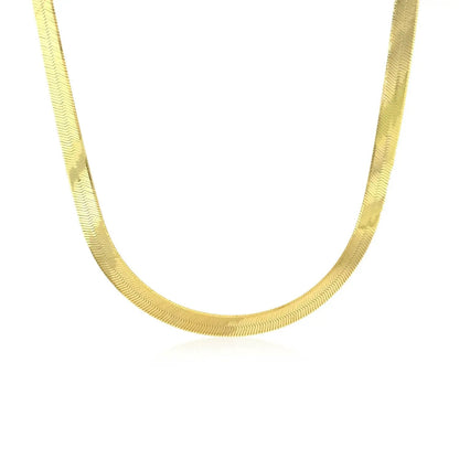 6.0mm 14k yellow gold Super Flex herringbone chain necklace by Bids.com on Tampa Home & Garden Store