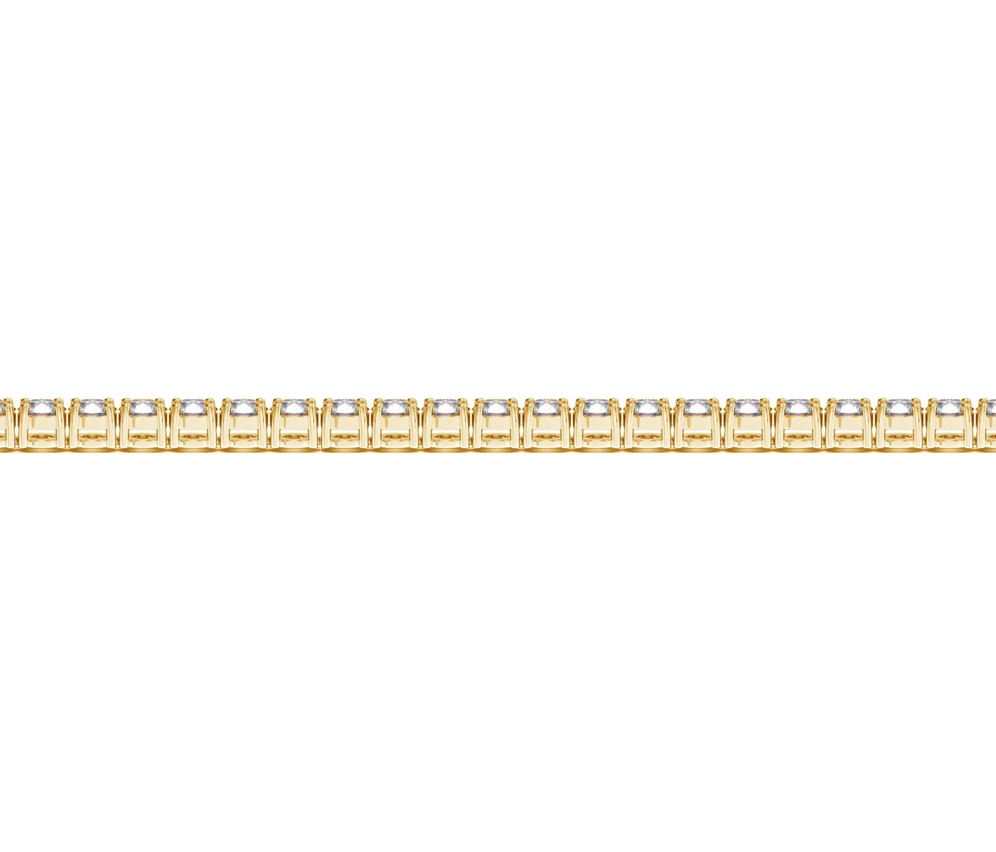 Lab grown round diamond tennis bracelet in 14k yellow gold with 4 cctw F/G VS2/SI1 on Tampa Home & Garden Store
