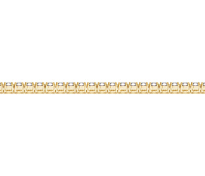 Lab grown round diamond tennis bracelet in 14k yellow gold with 4 cctw F/G VS2/SI1 on Tampa Home & Garden Store