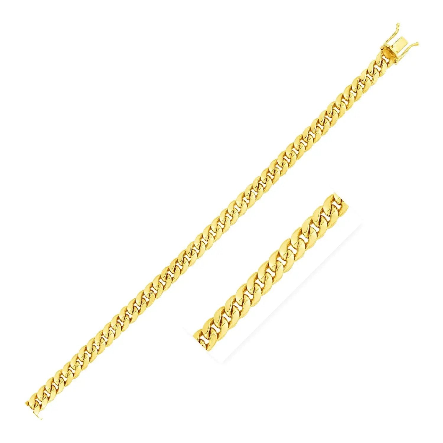 4.5mm 14k yellow gold Miami Cuban chain necklaces set of 2 by Bids.com on Tampa Home & Garden Store