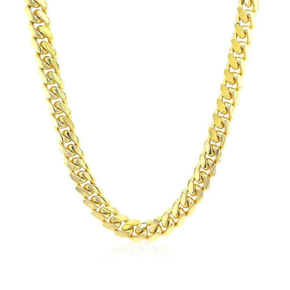 6.0mm 14k yellow gold Miami Cuban link chain necklace, solid links by Bids.com on Tampa Home & Garden Store
