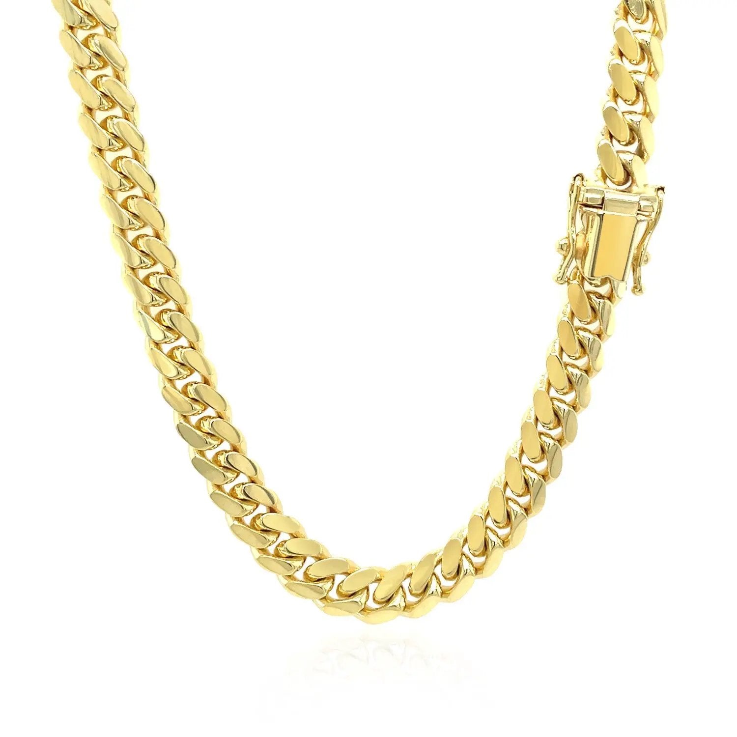 6.0mm 14k yellow gold Miami Cuban chain necklace, solid curb links, Bids.com on Tampa Home & Garden Store