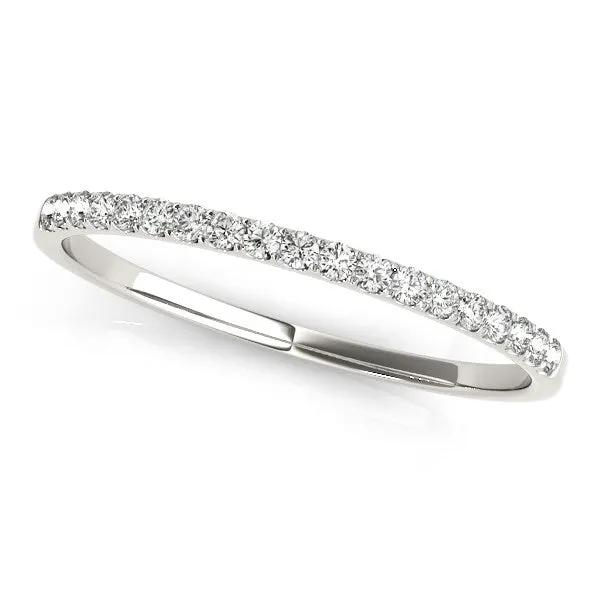 14k white gold pave-set diamond wedding ring (1/8 cttw) by Bids.com on Tampa Home & Garden Store