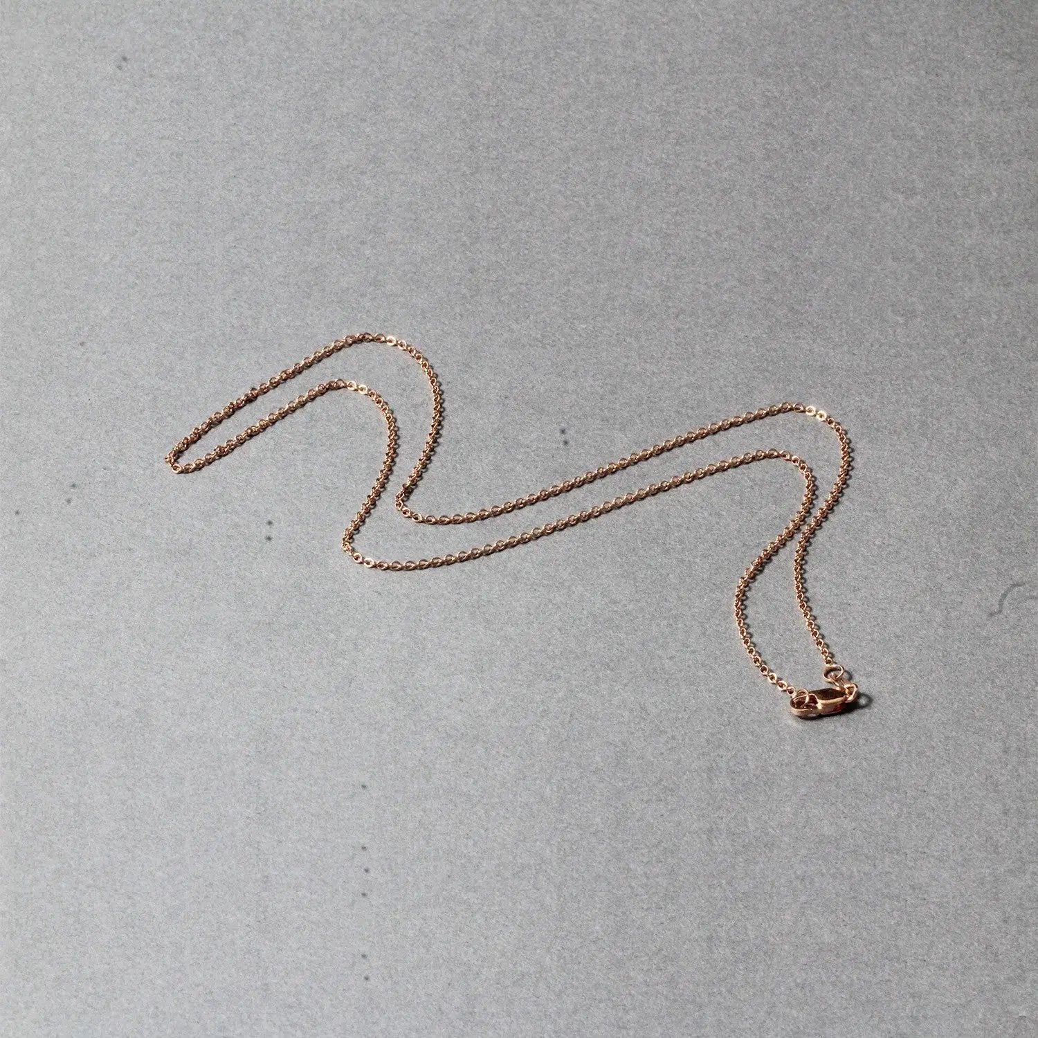 14k rose gold round cable link chain necklace 1.25 mm by Bids.com on Tampa Home & Garden Store
