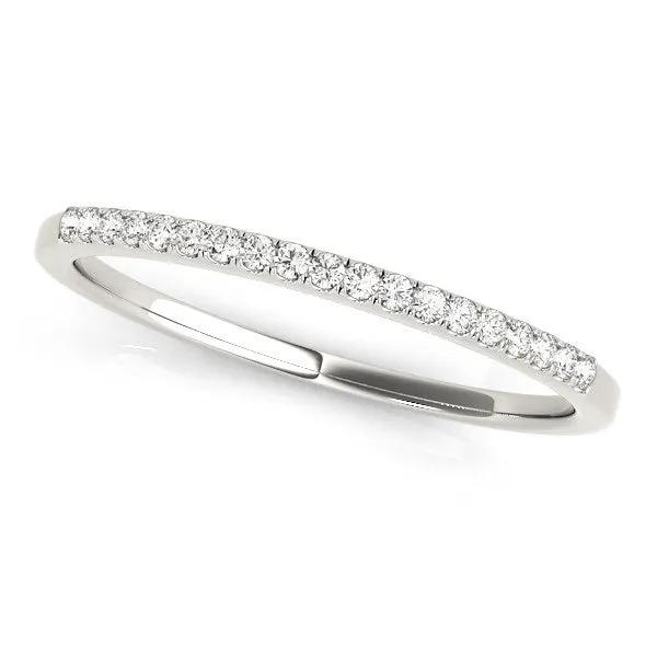 14k white gold diamond wedding band by Bids.com, pave-set round diamonds, 1/4 cttw on Tampa Home & Garden Store