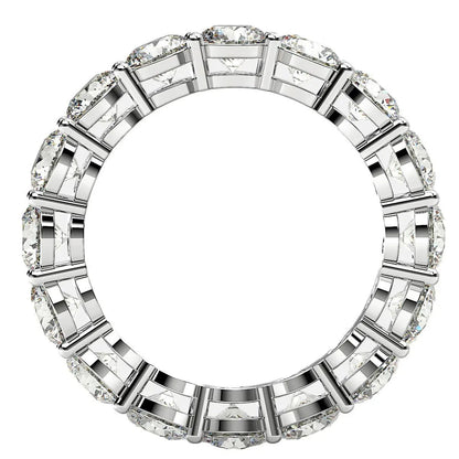 Round-cut lab grown diamond eternity ring in 14k white gold, 4 cttw FG/VS2 by Bids.com on Tampa Home & Garden Store
