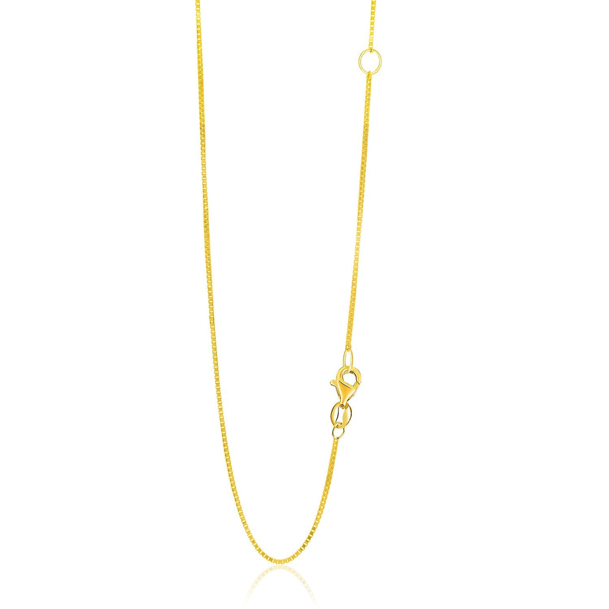 14k yellow gold adjustable box chain necklace 0.8mm Bids.com on Tampa Home & Garden Store