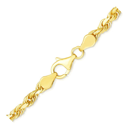 5.0mm 10k yellow gold solid diamond-cut rope bracelet Bids.com on Tampa Home & Garden Store