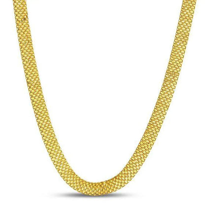 14k yellow gold Bismark chain necklace 7.00 mm dense links by Bids.com on Tampa Home & Garden Store