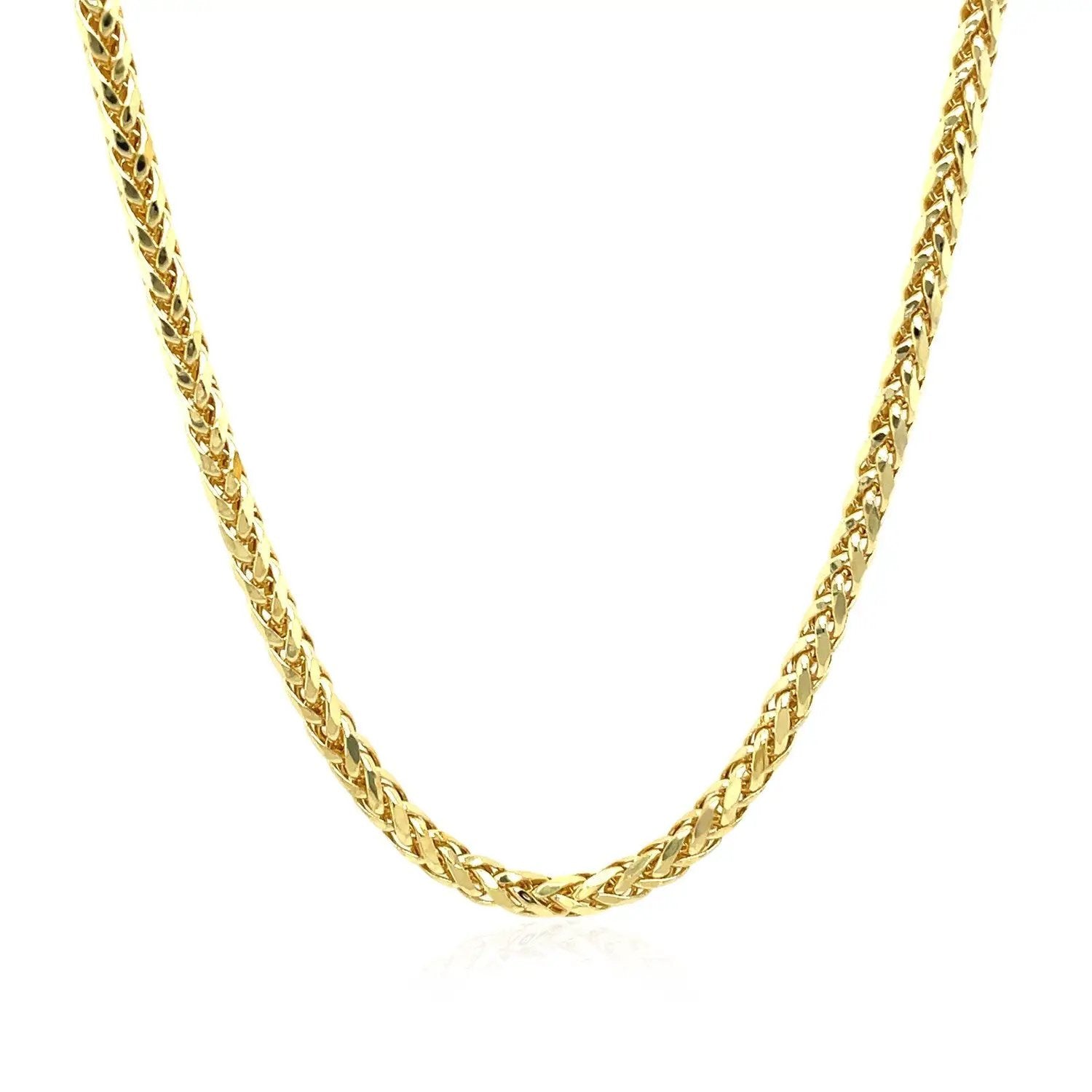 2.7mm 14k yellow gold lite diamond-cut round Franco chain necklace by Bids.com on Tampa Home & Garden Store