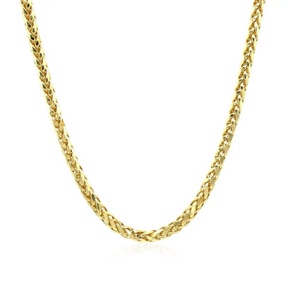2.7mm 14k yellow gold lite diamond-cut round Franco chain necklace by Bids.com on Tampa Home & Garden Store