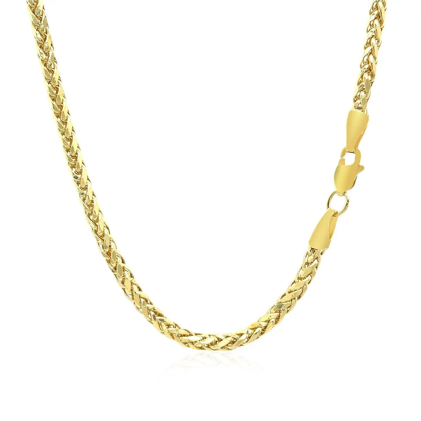 2.7mm 14k yellow gold Lite Diamond-Cut Round Franco chain necklace by Bids.com on Tampa Home & Garden Store