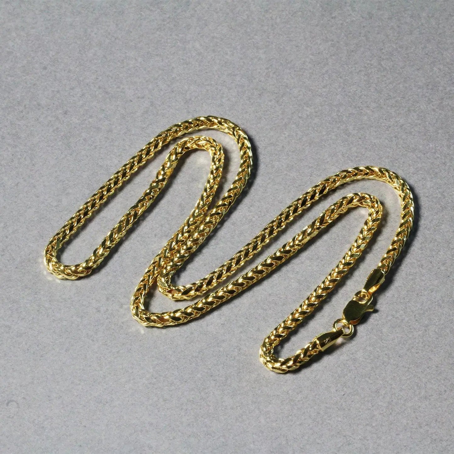 Franco chain necklaces, 2.7mm 14k yellow gold lite diamond-cut round, three from Bids.com on Tampa Home & Garden Store