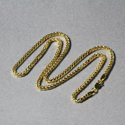 Franco chain necklaces, 2.7mm 14k yellow gold lite diamond-cut round, three from Bids.com on Tampa Home & Garden Store