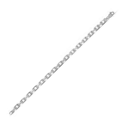 14k white gold French cable link chain necklace 4.80 mm, by Bids.com on Tampa Home & Garden Store