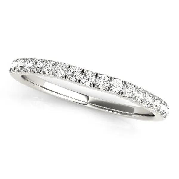 14k white gold curved diamond wedding ring with 1/3 cttw from Bids.com on Tampa Home & Garden Store
