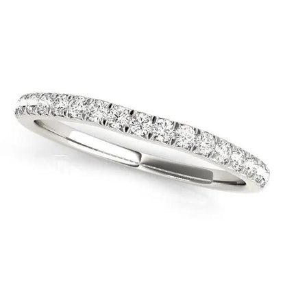 14k white gold curved diamond wedding ring with 1/3 cttw from Bids.com on Tampa Home & Garden Store