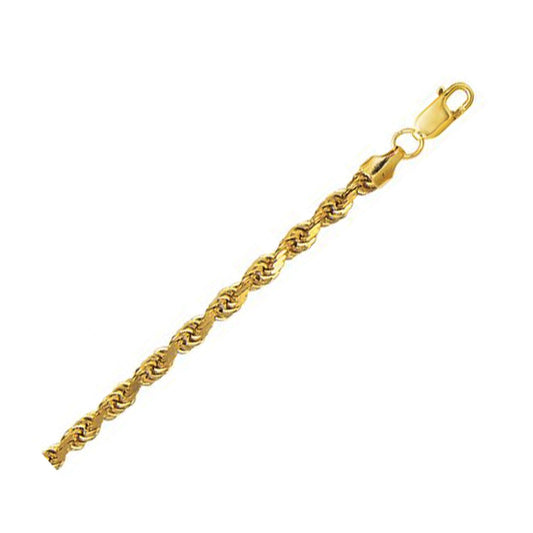 10K yellow gold hollow diamond-cut rope chain necklace 5.00 mm Bids.com on Tampa Home & Garden Store