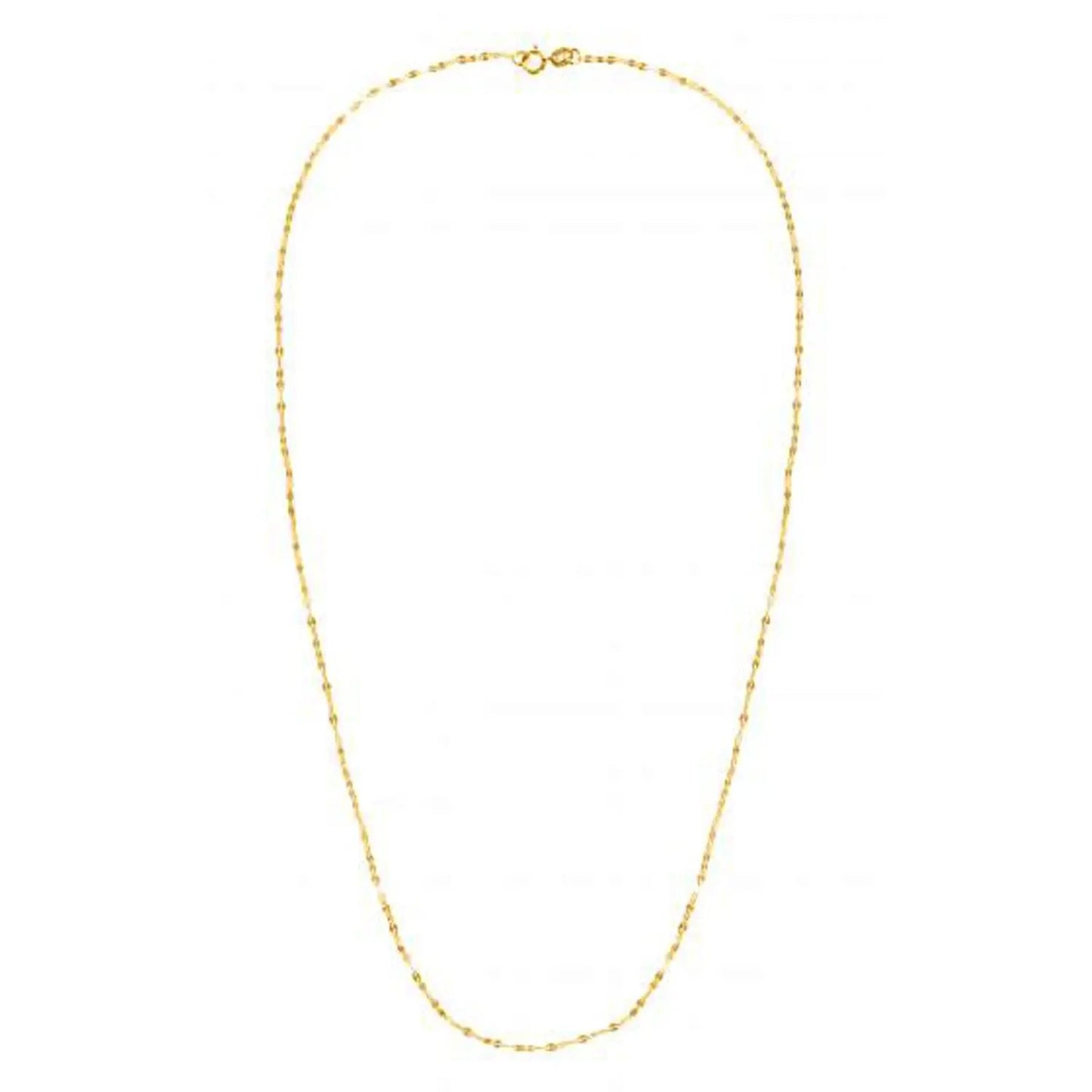 14k yellow gold Valentino alternate chain necklace 1.40 mm by Bids.com on Tampa Home & Garden Store