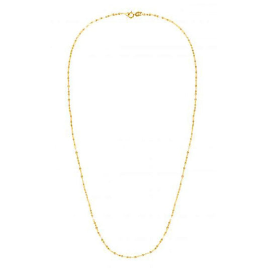14k yellow gold Valentino alternate chain necklace 1.40 mm by Bids.com on Tampa Home & Garden Store