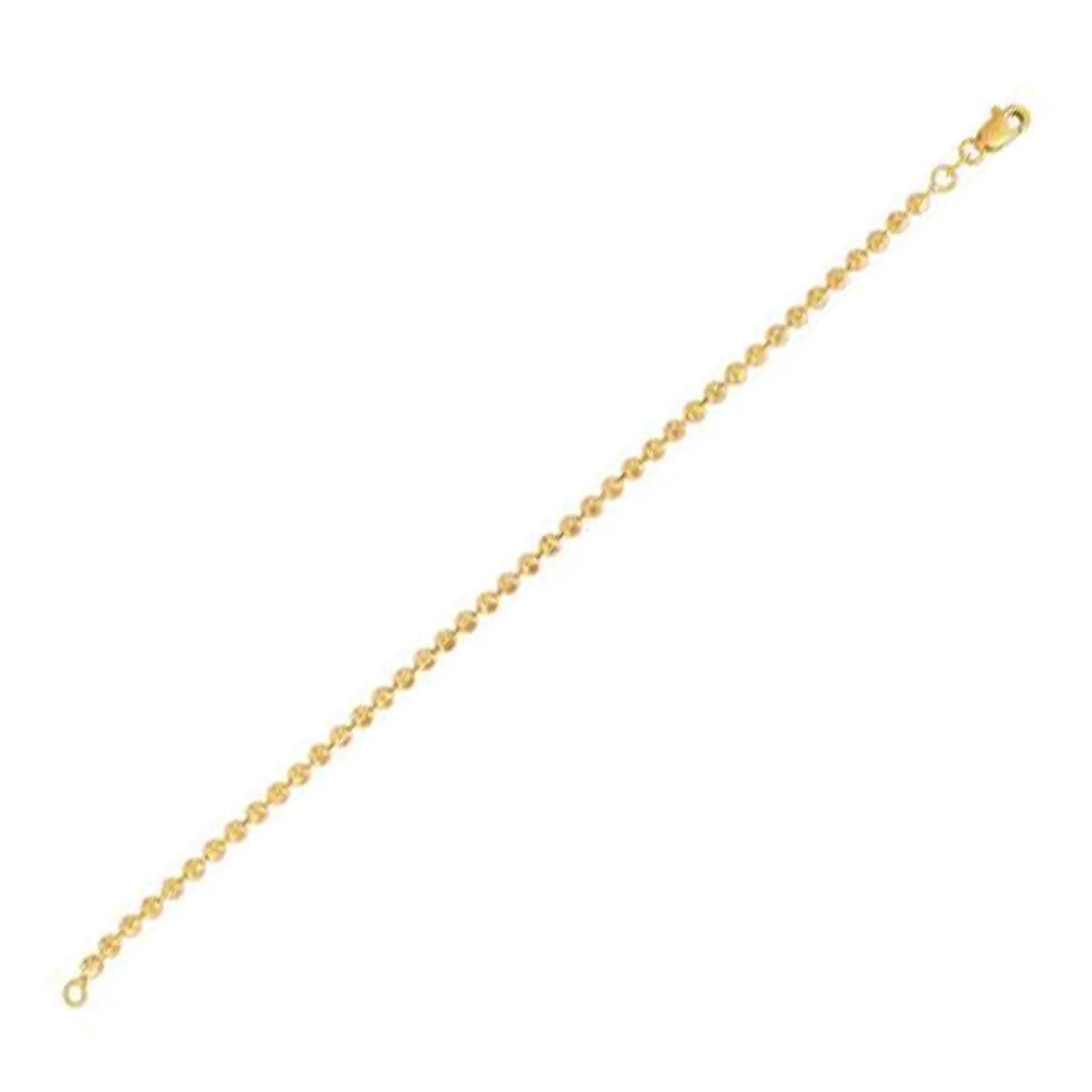 Moon Cut Bead Chain Necklace 14k yellow gold 3.00 mm Bids.com on Tampa Home & Garden Store