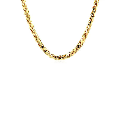 Franco chain necklace 4.1mm 14k yellow gold diamond-cut by Bids.com on Tampa Home & Garden Store
