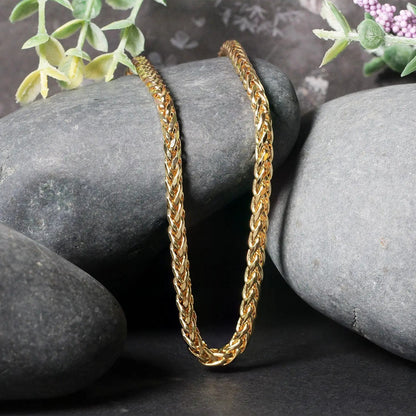 4.1mm 14k yellow gold diamond-cut round Franco chain necklace by Bids.com on Tampa Home & Garden Store