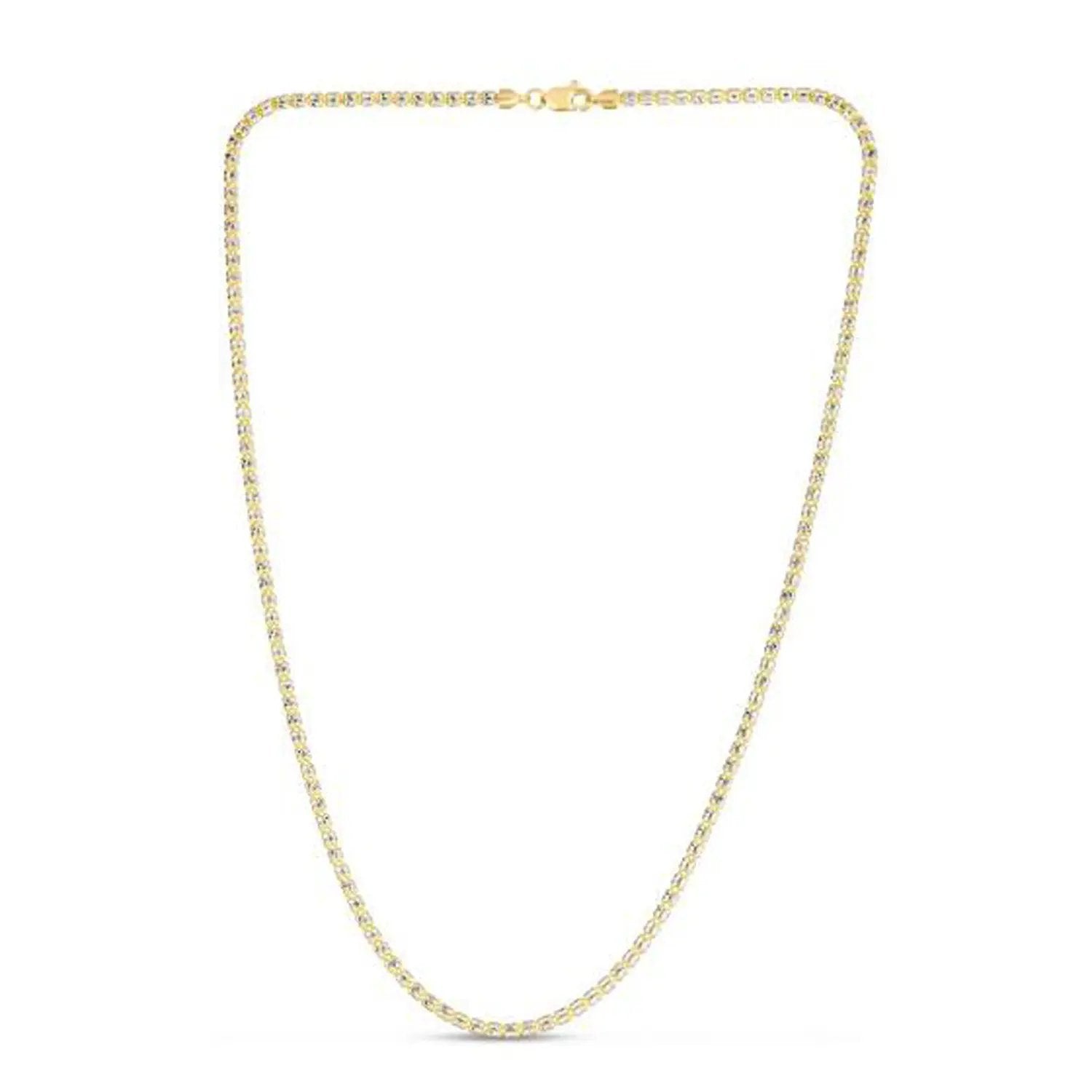 Ice Barrel Chain necklace, 14k yellow gold, 2.70 mm width, by Bids.com on Tampa Home & Garden Store