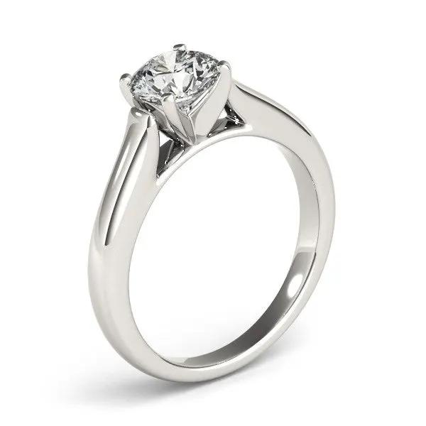14k white gold cathedral solitaire diamond engagement ring, 1 cttw, by Bids.com on Tampa Home & Garden Store