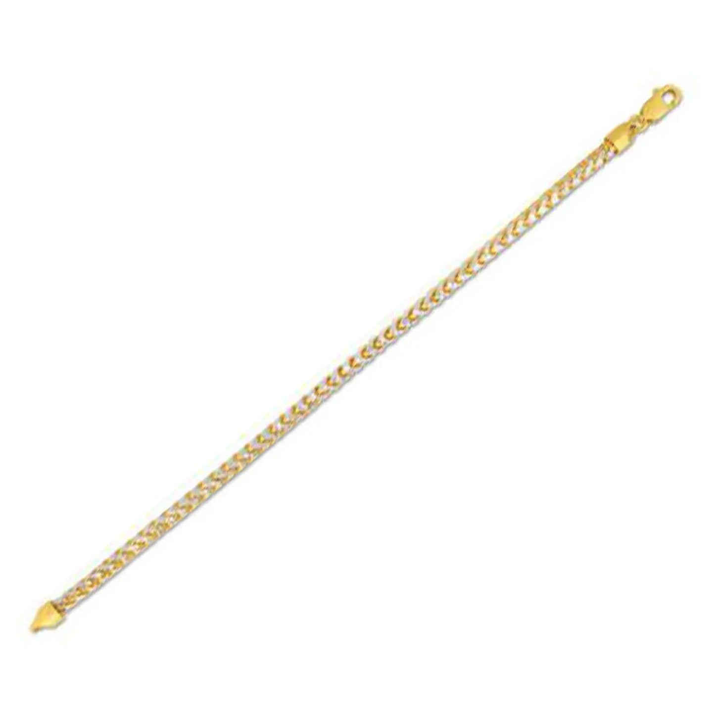14k yellow gold round pave Franco chain necklace 4.00 mm Bids.com on Tampa Home & Garden Store