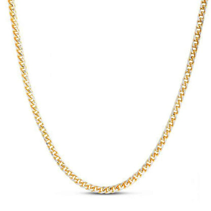 14k Yellow Gold Round Pave Franco Chain Necklace 4.00 mm Bids.com on Tampa Home & Garden Store