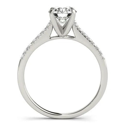 14k white gold diamond engagement ring with scalloped single-row setting, 1 1/8 cttw, Bids.com on Tampa Home & Garden Store