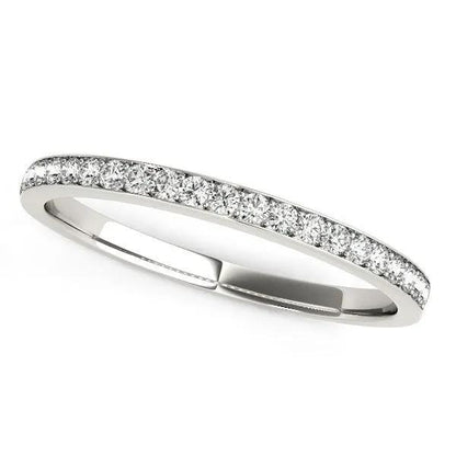 14k white gold prong setting round diamonds wedding band 1/5 cttw on Tampa Home & Garden Store