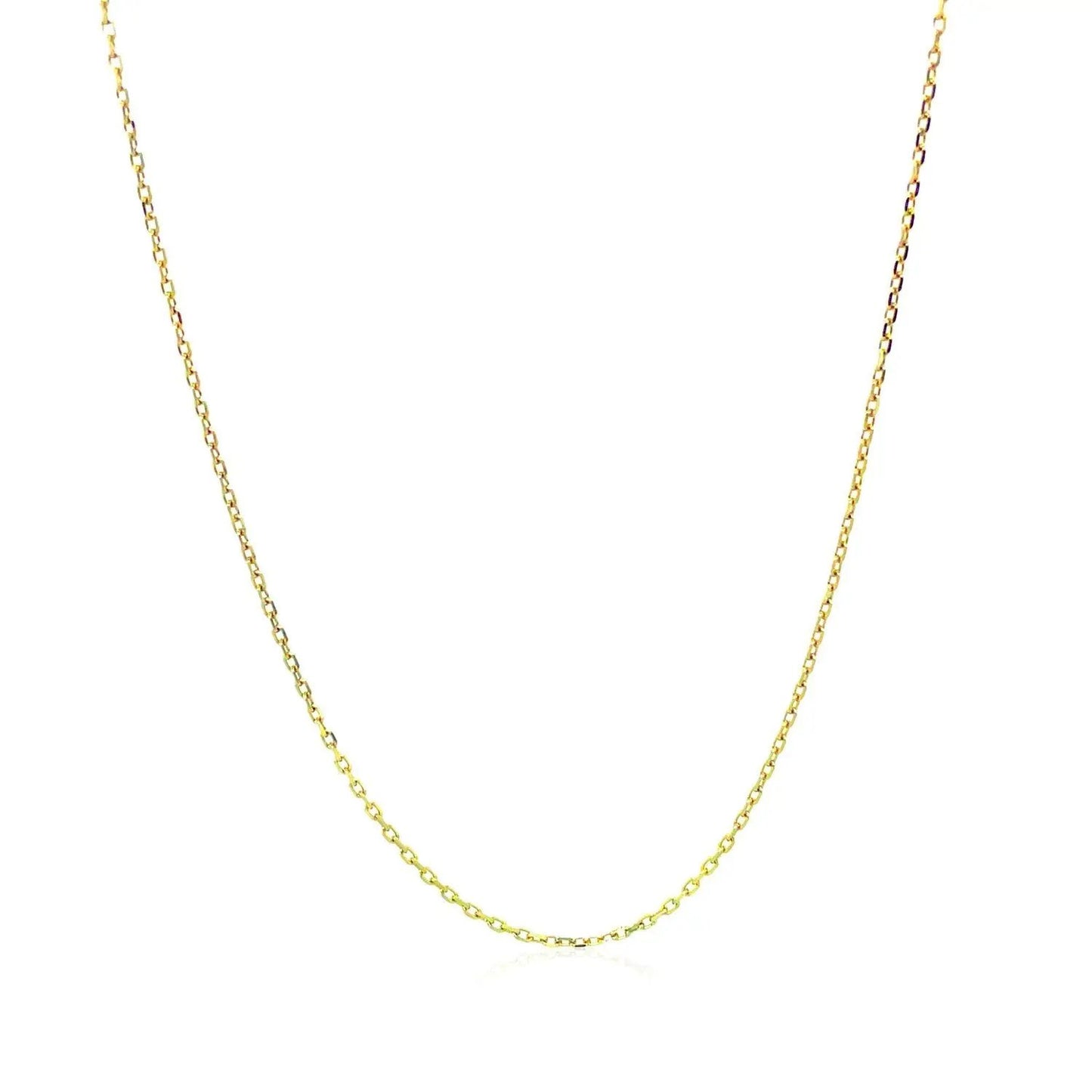 10k yellow gold diamond-cut cable link chain necklace Bids.com 0.87 mm on Tampa Home & Garden Store