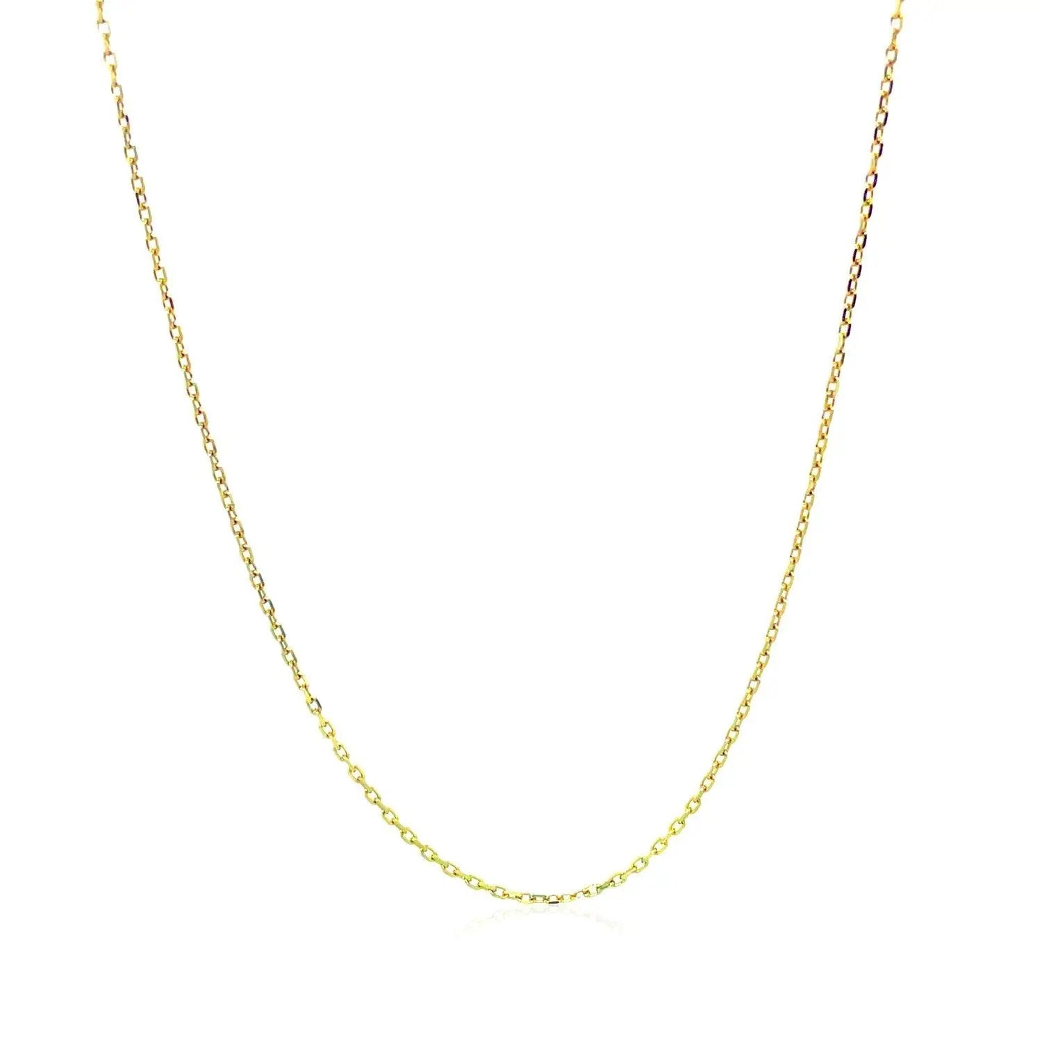 10k yellow gold diamond-cut cable link chain necklace Bids.com 0.87 mm on Tampa Home & Garden Store