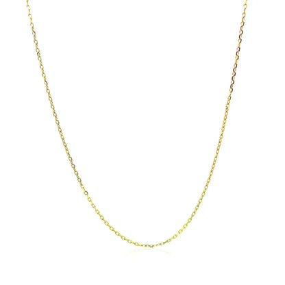 10k yellow gold diamond-cut cable link chain necklace Bids.com 0.87 mm on Tampa Home & Garden Store