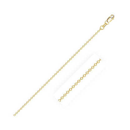 10k yellow gold diamond-cut cable chain necklace with lobster clasp, 0.87 mm, Bids.com on Tampa Home & Garden Store