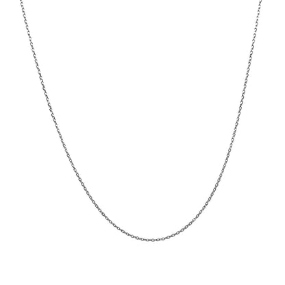 14k white gold diamond-cut cable chain necklace 0.7mm by Bids.com on Tampa Home & Garden Store
