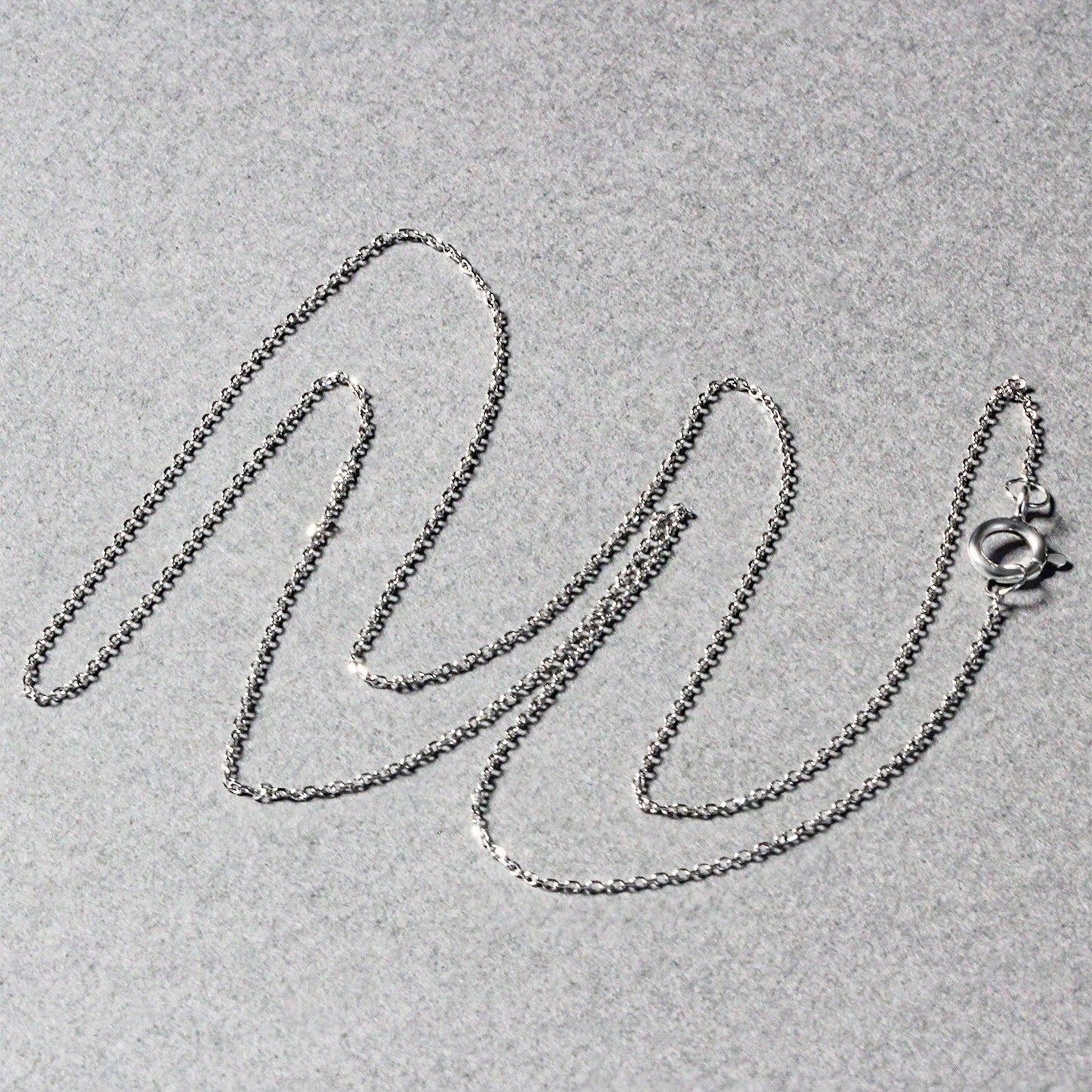 14k white gold diamond-cut cable chain necklace 0.7mm Bids.com on Tampa Home & Garden Store
