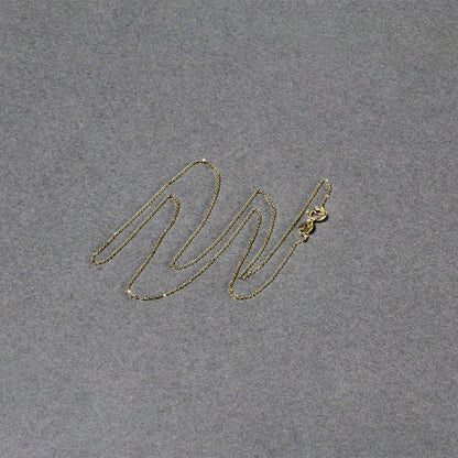 14k yellow gold diamond-cut cable link chain necklace 0.7mm on Tampa Home & Garden Store