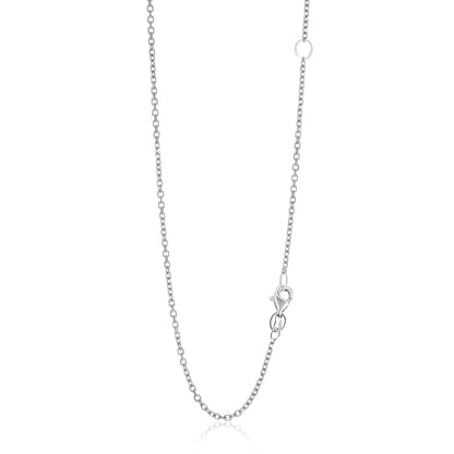 14k white gold adjustable cable chain necklace 1.5mm with lobster clasp by Bids.com on Tampa Home & Garden Store