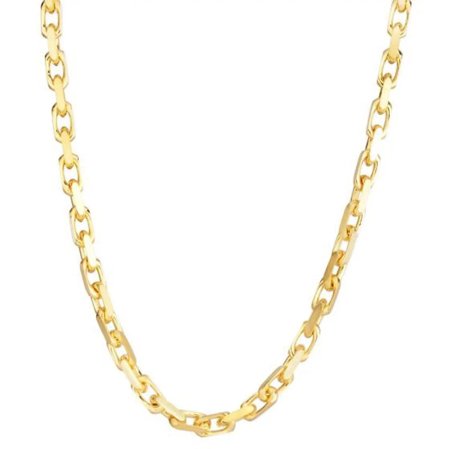 Necklace 14k yellow gold French cable link chain, 4.80 mm width by Bids.com on Tampa Home & Garden Store