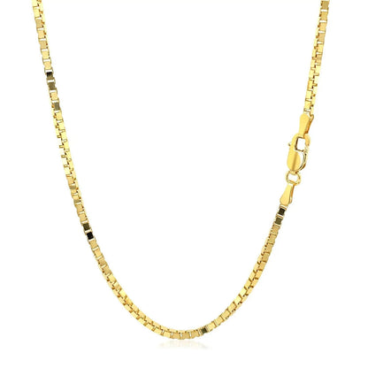 Box chain necklace 1.6mm 14K yellow gold by Bids.com on Tampa Home & Garden Store
