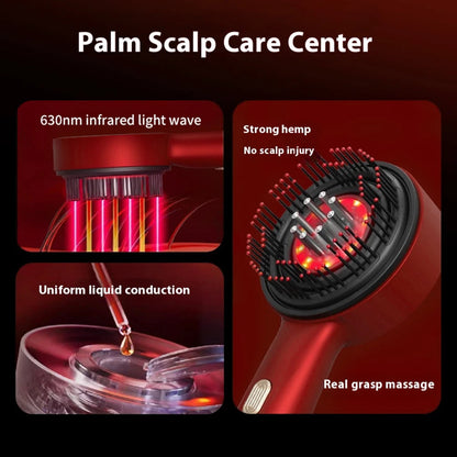 Electric Vibration Massage Comb Portable Hair Follicle Comb Scalp Oil Liquid Applicator Head Massager Hair Growth Anti Loss Care - Tampa Home & Garden Store