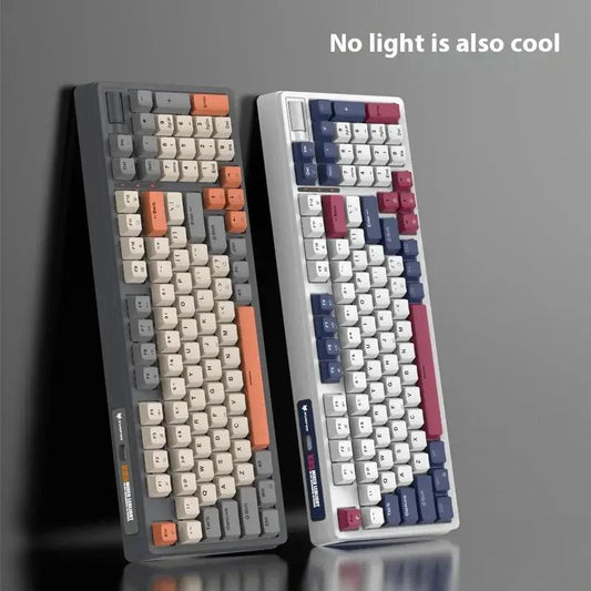 2 Xunfox K85 wired mechanical keyboards with colorful beige gray white keycaps on Tampa Home & Garden Store